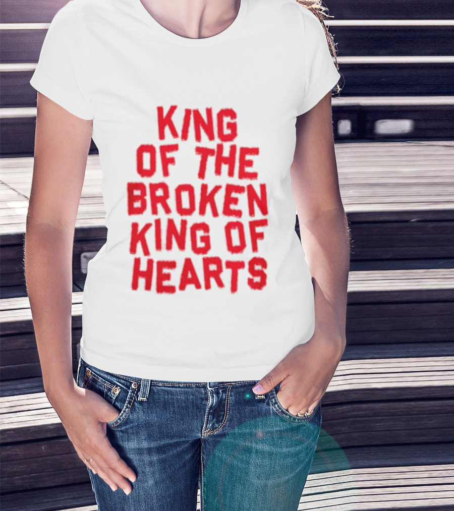 King Of The Broken King Of Hearts Bold Red T-Shirt