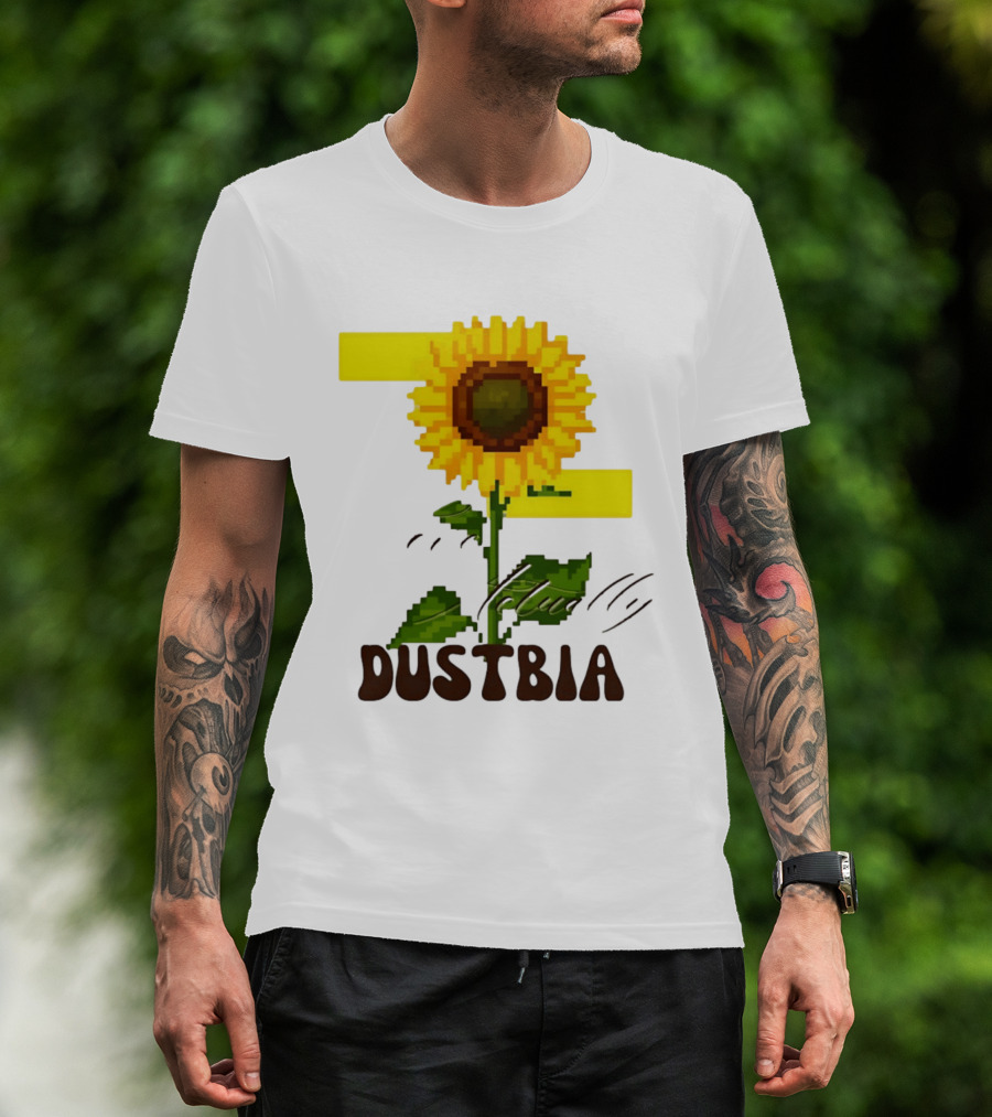 Love Actually Dustbia Pixel Sunflower T-Shirt
