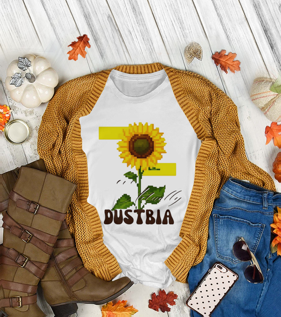 Love Actually Dustbia Pixel Sunflower T-Shirt