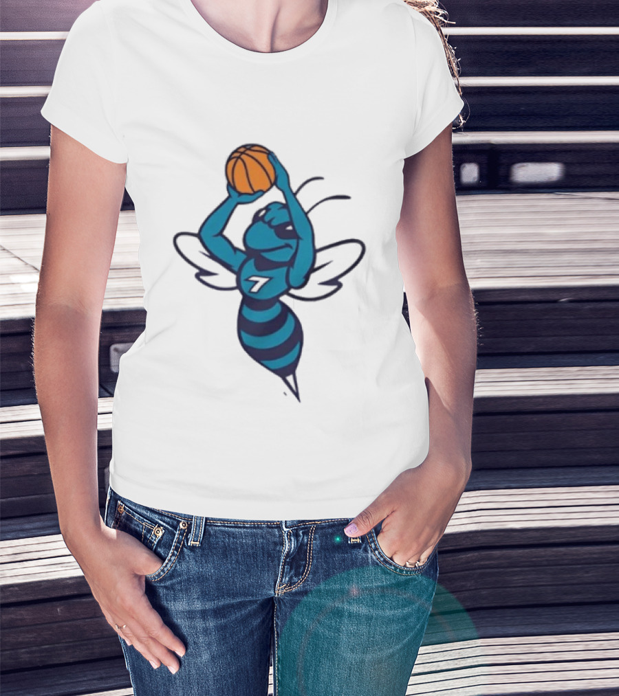 Original Charlotte Hornets Basketball Hornet Shooter T-Shirt
