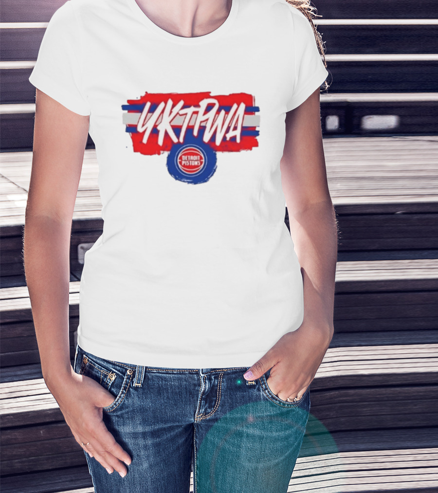 Yktpwa Detroit Pistons Celebration T-Shirt