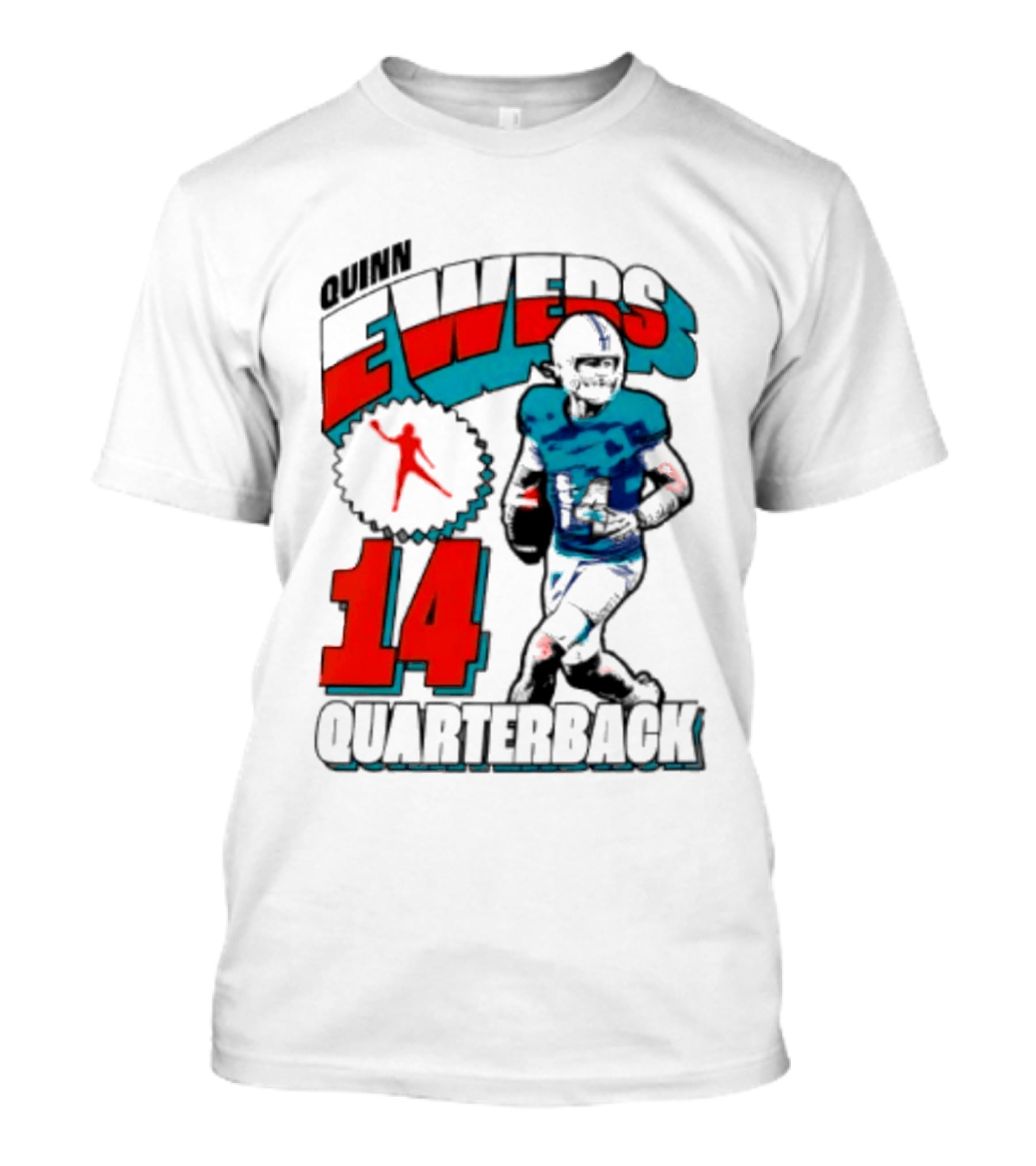 Quinn Ewers Miami Dolphins 14 Football Quarterback T-Shirt