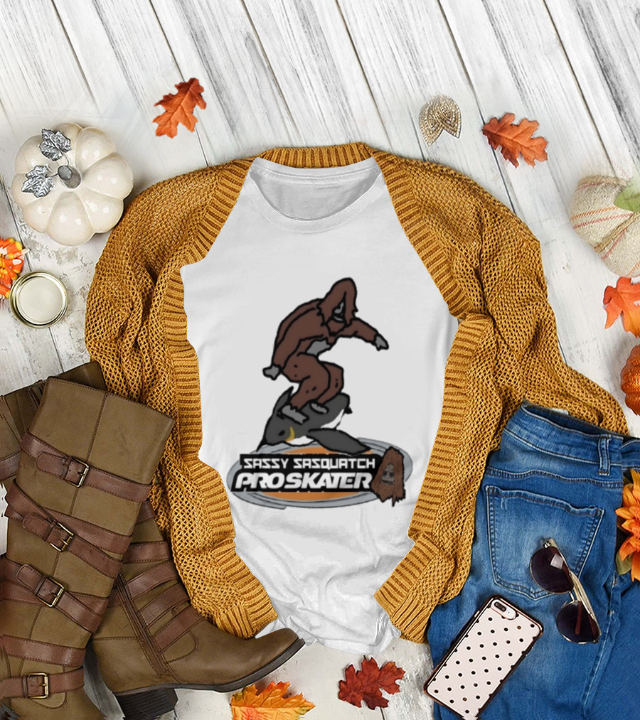 Sassy Sasquatch Pro Skater Meme T-Shirt