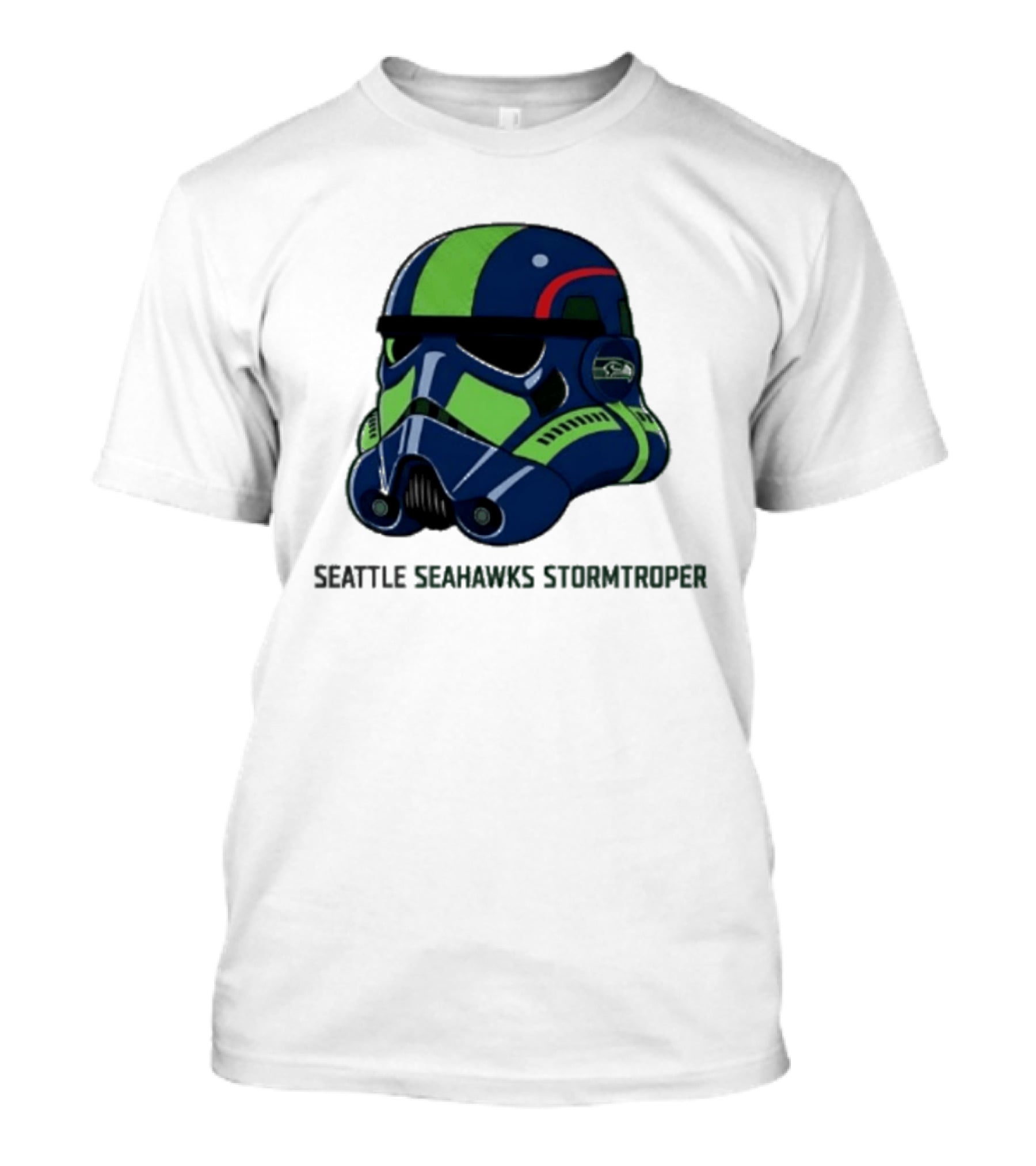 Seattle Seahawks Stormtrooper Game Day Galactic Helmet T-Shirt