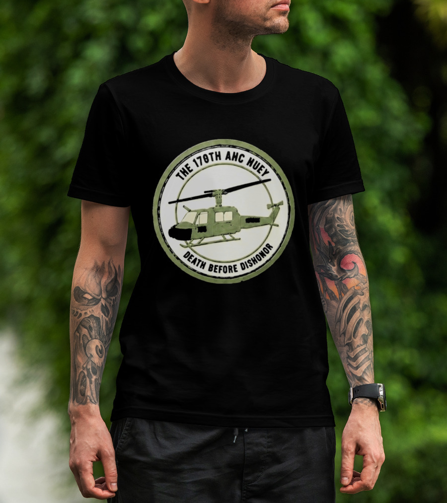 The 178th AHC Huey Death Before Dishonor Helicopter T-Shirt