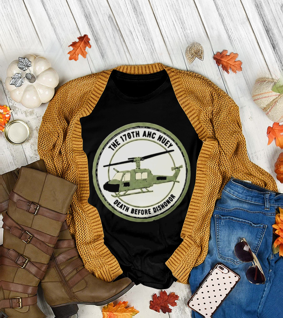 The 178th AHC Huey Death Before Dishonor Helicopter T-Shirt