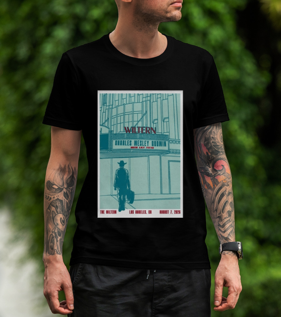 Charles Wesley Godwin Live At The Wiltern With Lilly Hiatt August 7 2026 Los Angeles CA T-Shirt