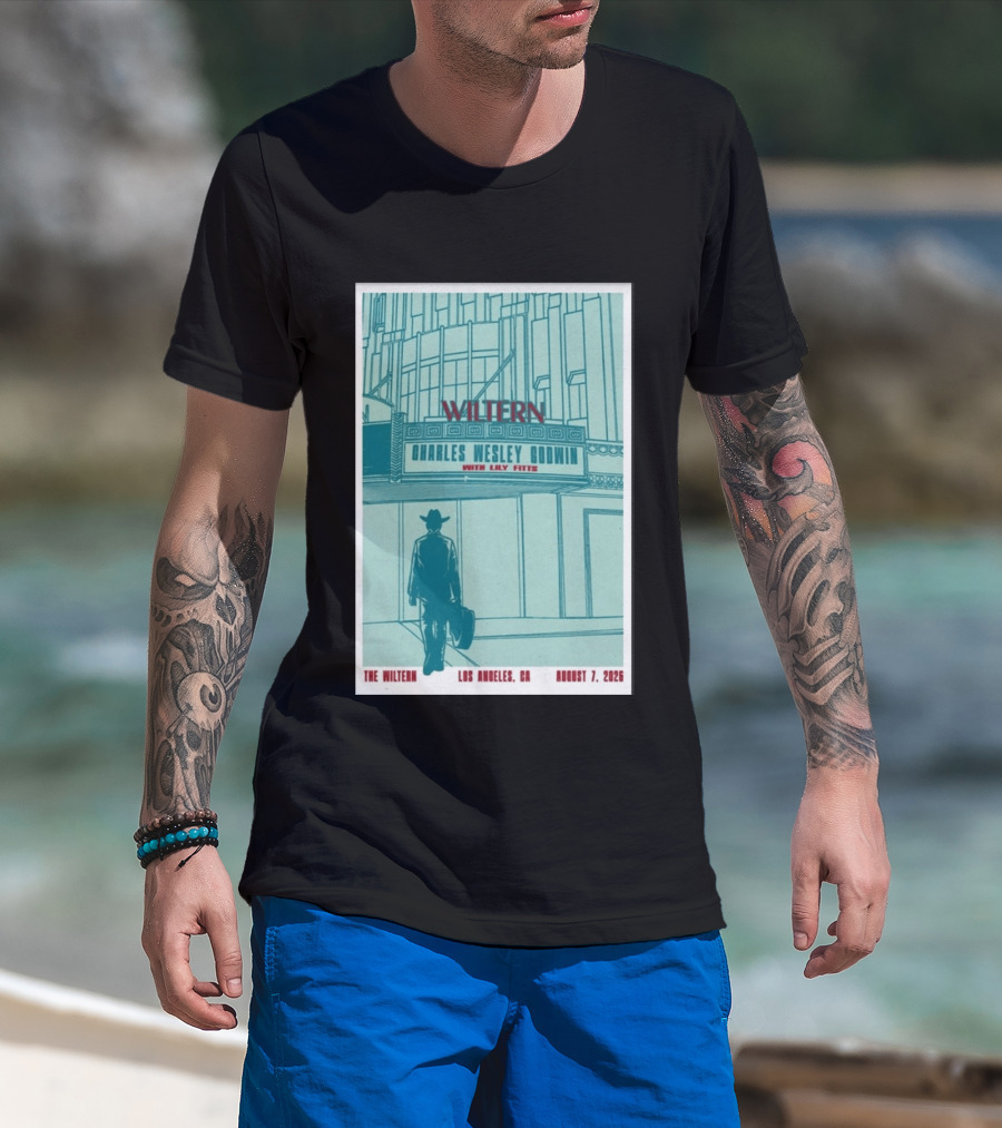 Charles Wesley Godwin Live At The Wiltern With Lilly Hiatt August 7 2026 Los Angeles CA T-Shirt