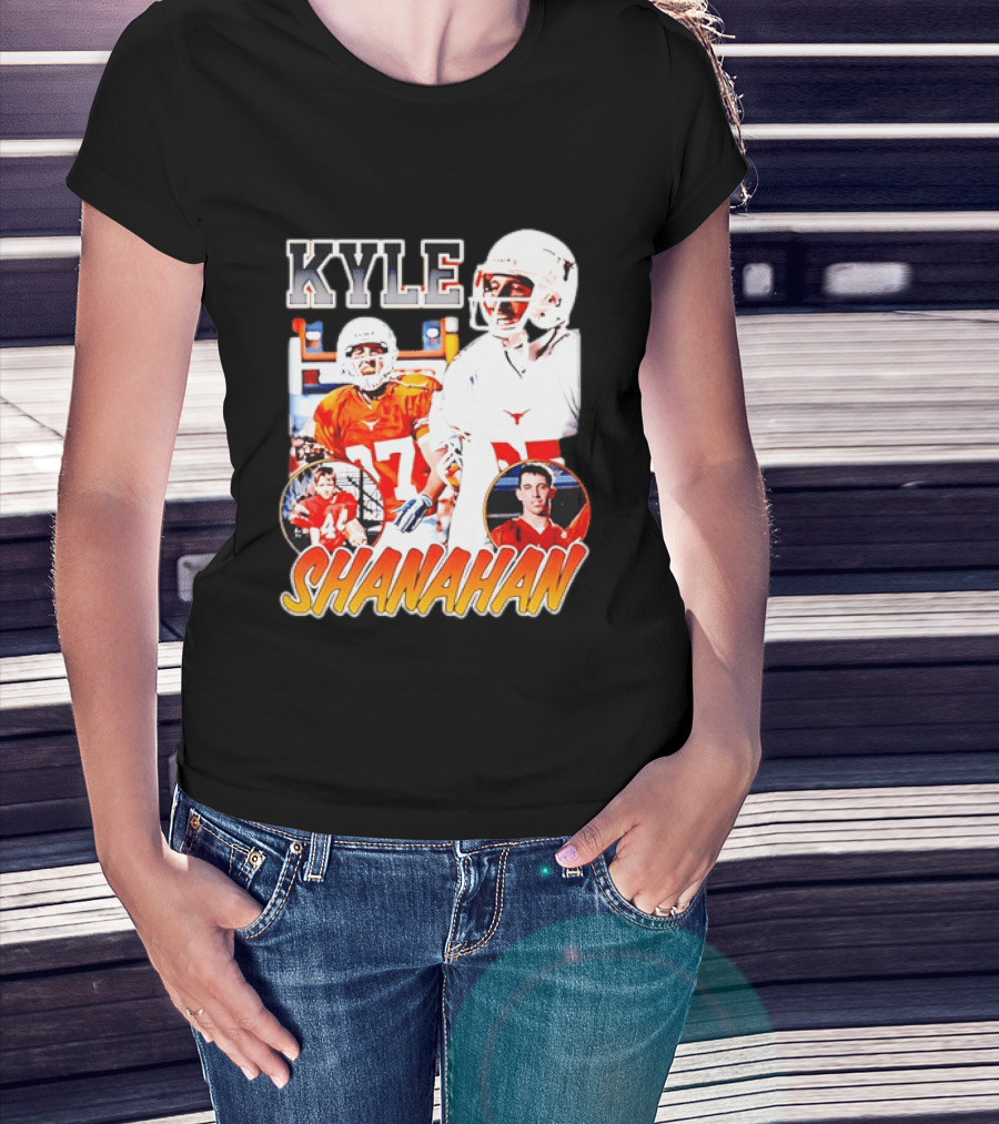Kyle Shanahan Texas Longhorns Football Legend Player Number 17 T-Shirt