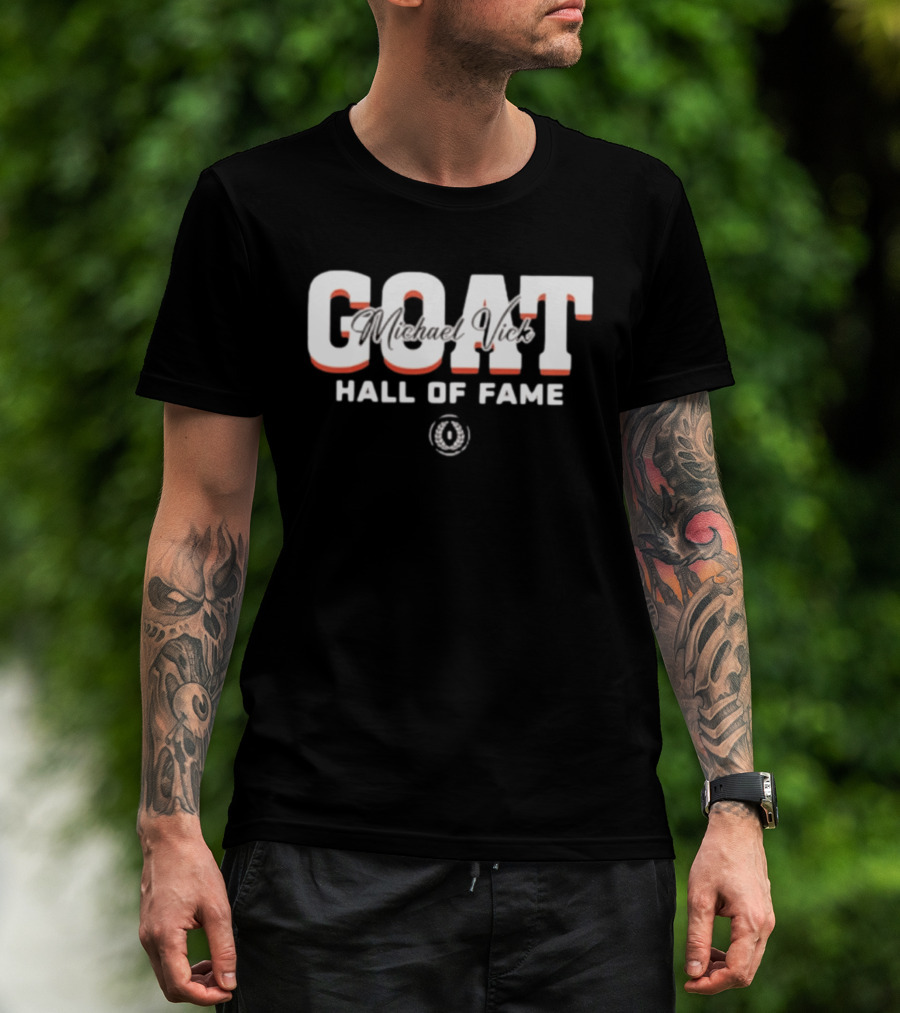 GOAT Michael Vick Hall Of Fame Virginia Tech Hokies 2025 T-Shirt