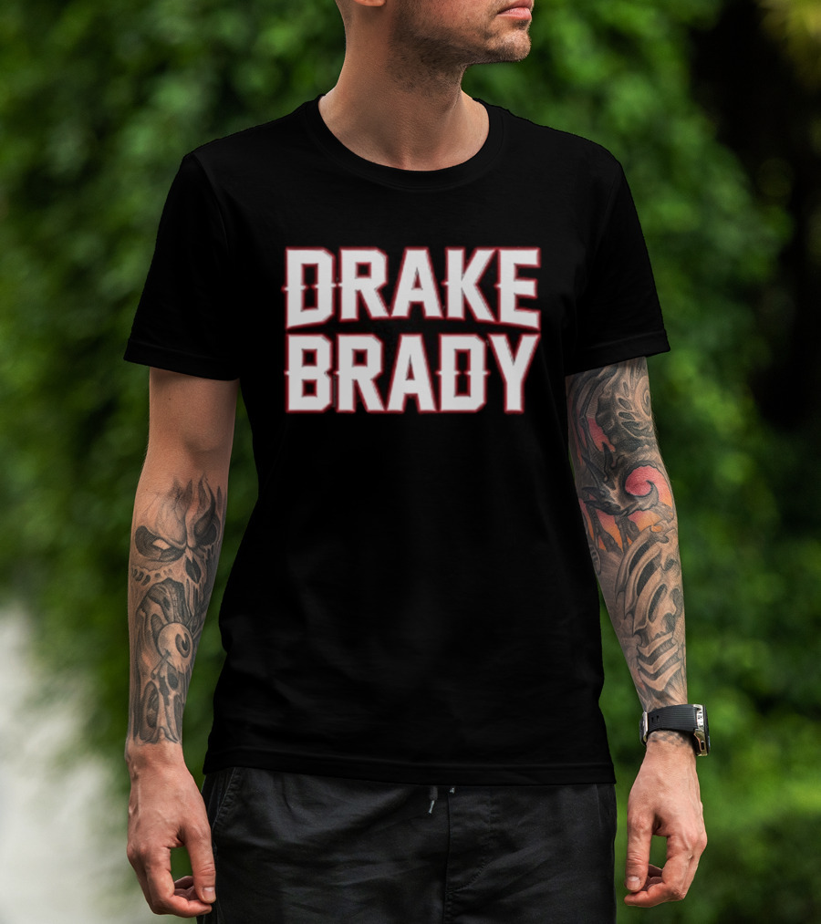 Drake Brady Bold Lettering Sports Fusion T-Shirt