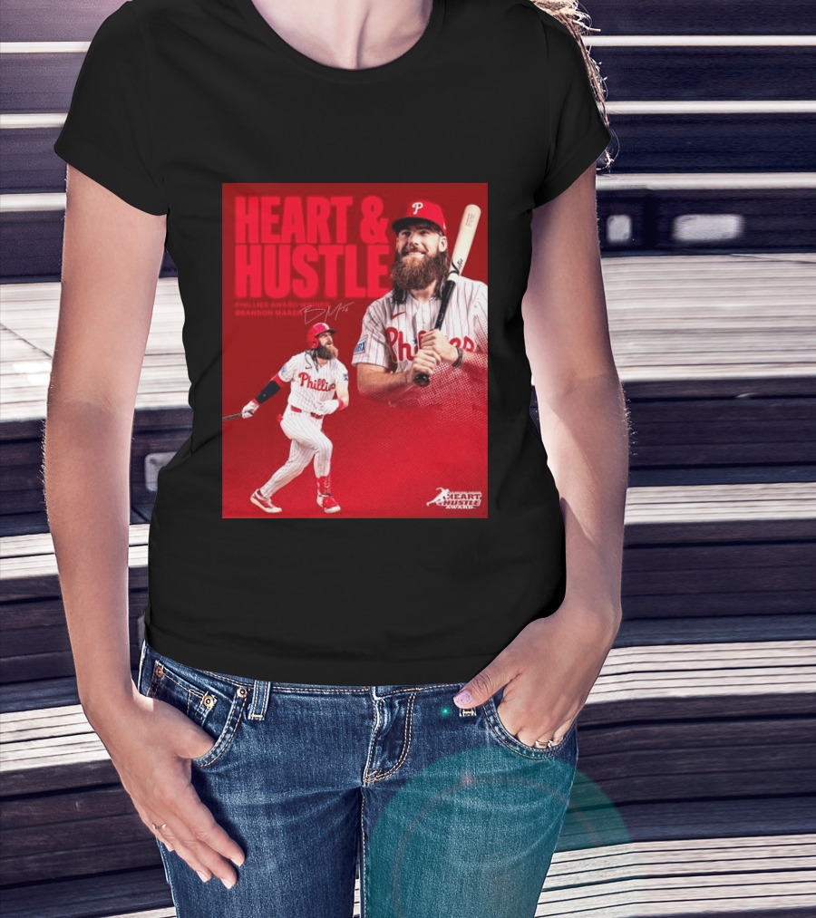 Philadelphia Phillies Heart & Hustle Award Winner Brandon Marsh T-Shirt