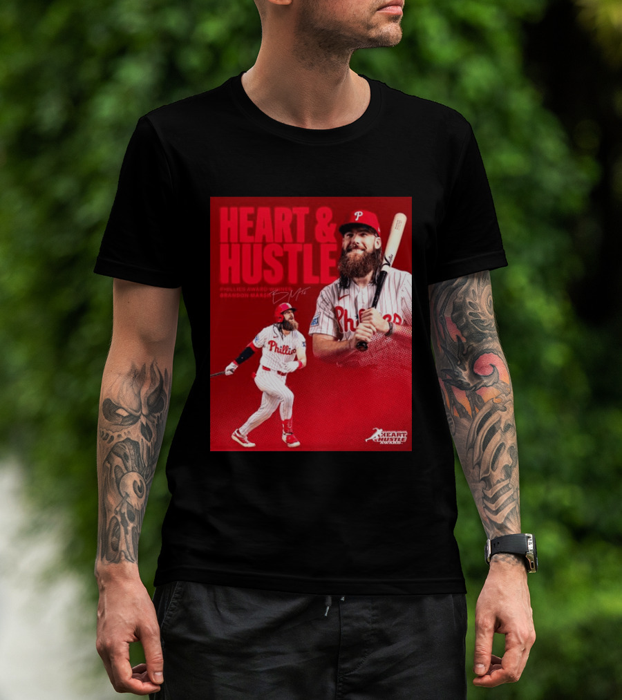 Philadelphia Phillies Heart & Hustle Award Winner Brandon Marsh T-Shirt