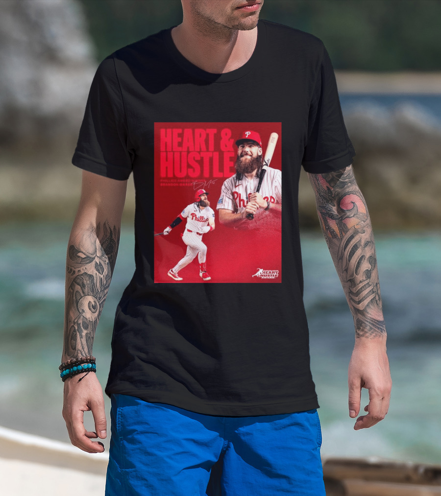 Philadelphia Phillies Heart & Hustle Award Winner Brandon Marsh T-Shirt
