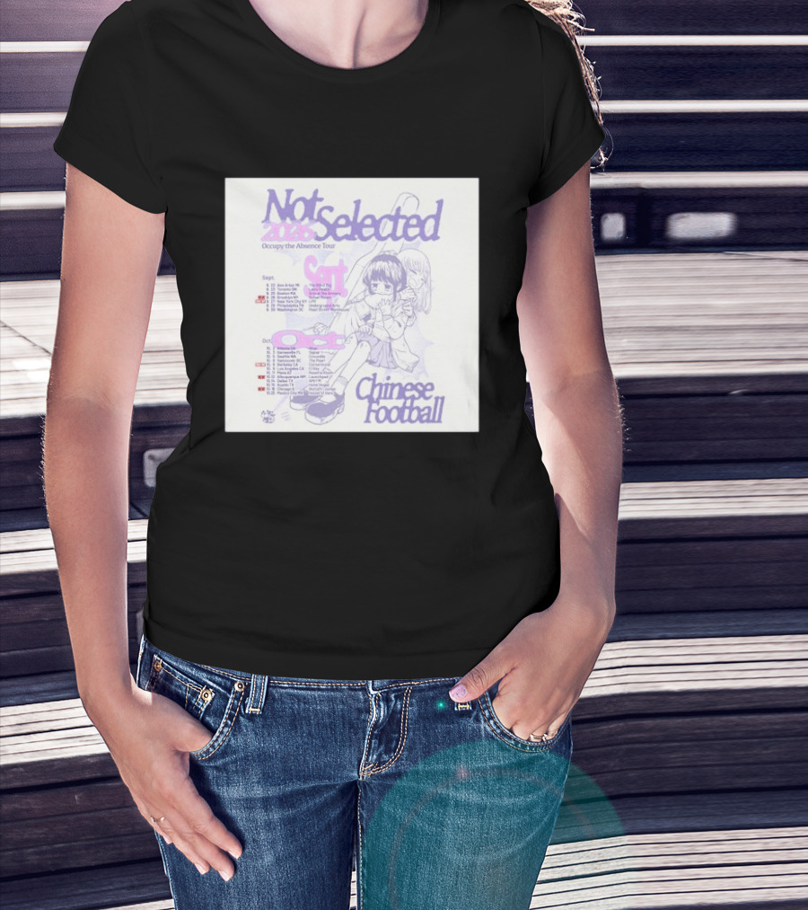 Not Selected 2026 Occupy The Absence Tour Chinese Football Anime T-Shirt