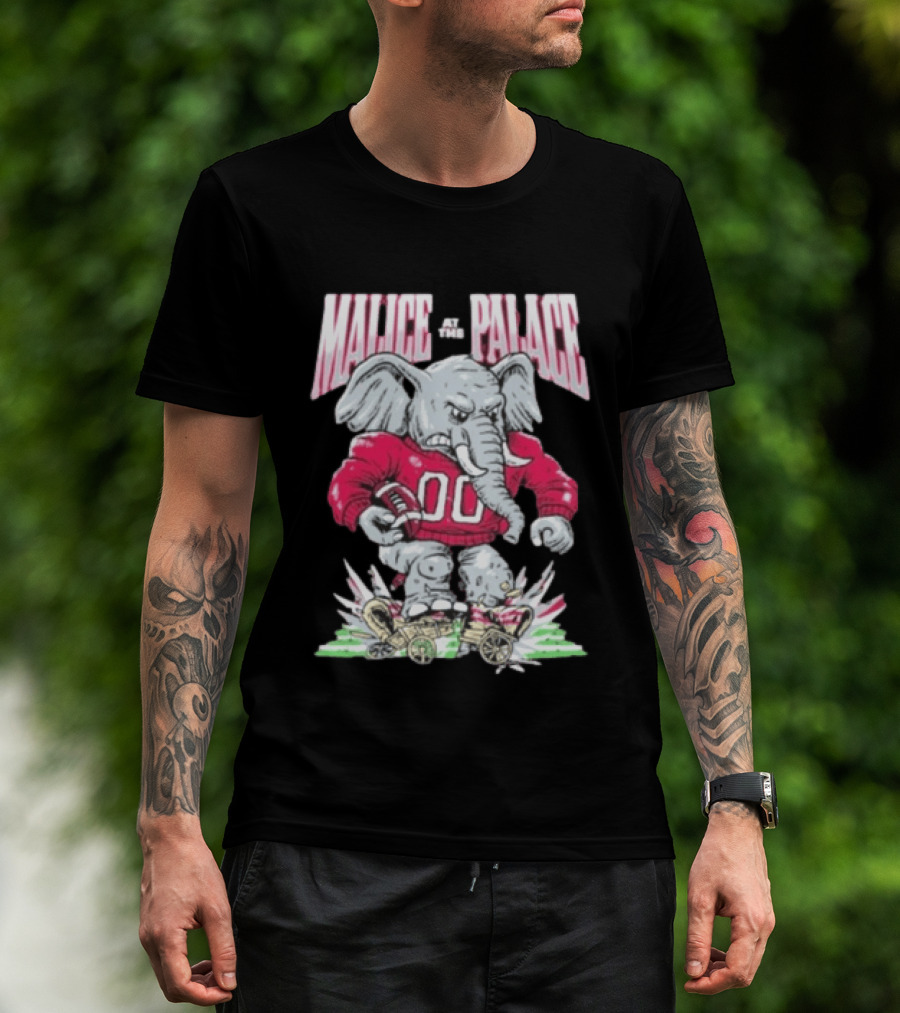 Alabama Crimson Tide Malice At The Palace Elephant 00 Beat Ou T-Shirt