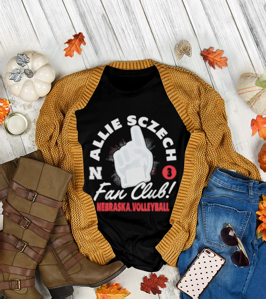 Allie Sczech Fan Club Nebraska Volleyball 3 T-Shirt