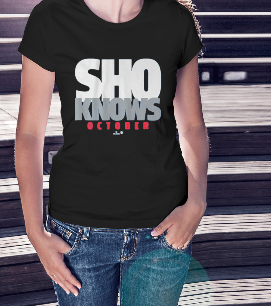 Shohei Ohtani Sho Knows October Bold Statement Athlete T-Shirt