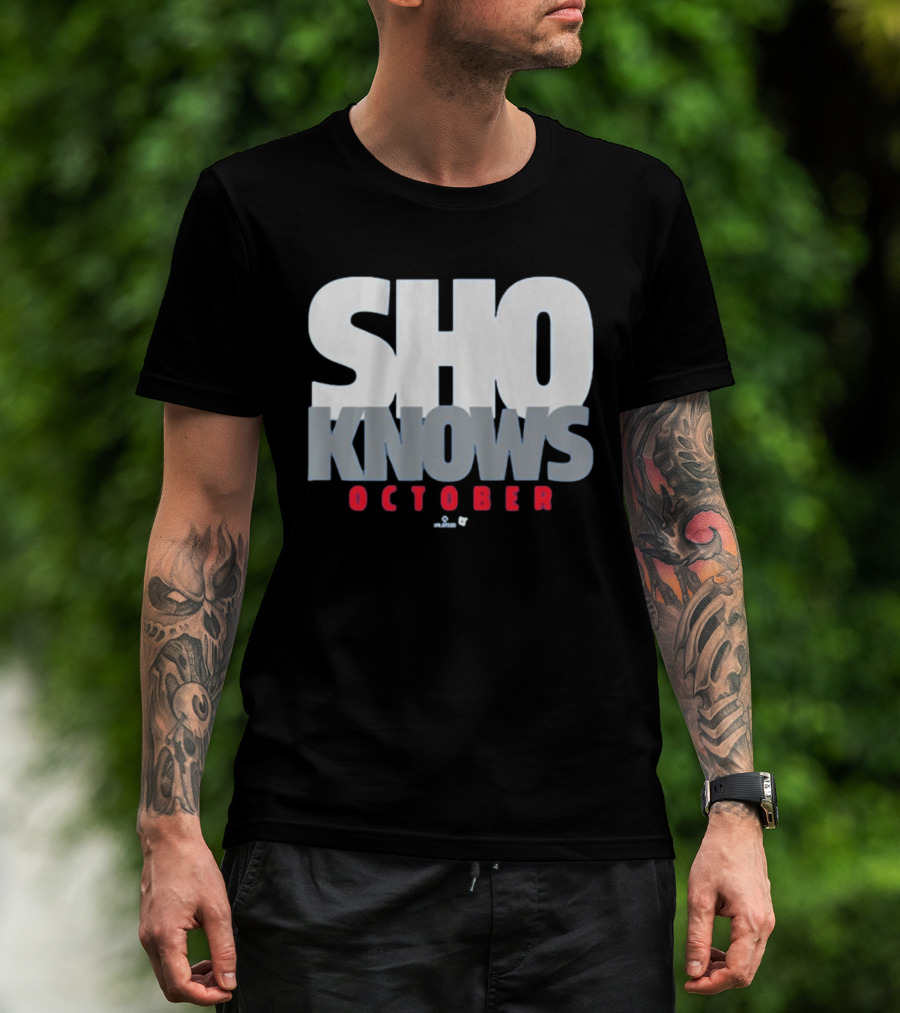 Shohei Ohtani Sho Knows October Bold Statement Athlete T-Shirt