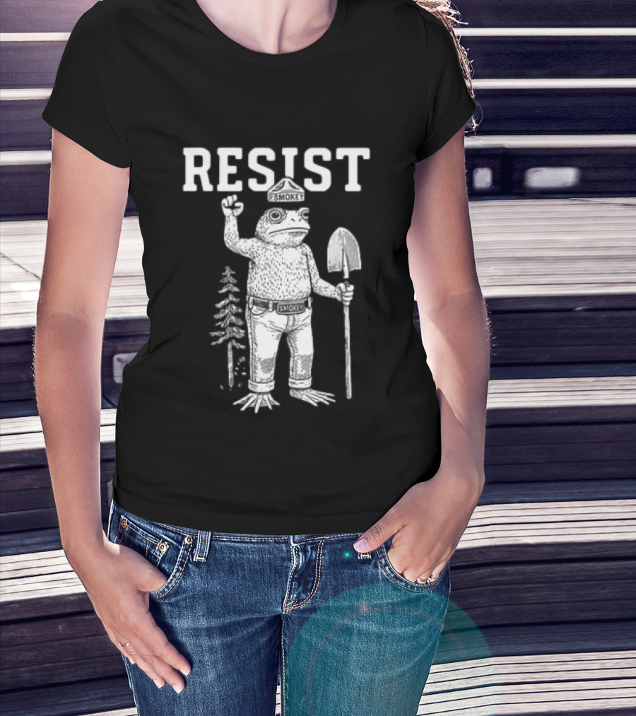 Resist Smokey Frog Portland Original Free Hat T-Shirt