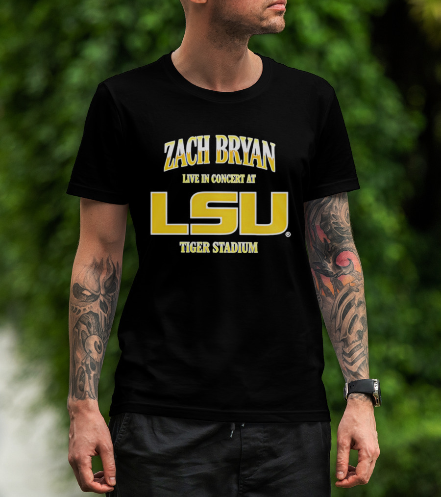 Zach Bryan Live In Concert At LSU Tiger Stadium T-Shirt