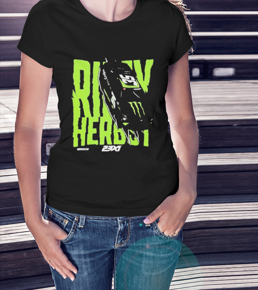 Riley Herbst 2023 23XI NASCAR Monster Energy Racing 98 T-Shirt