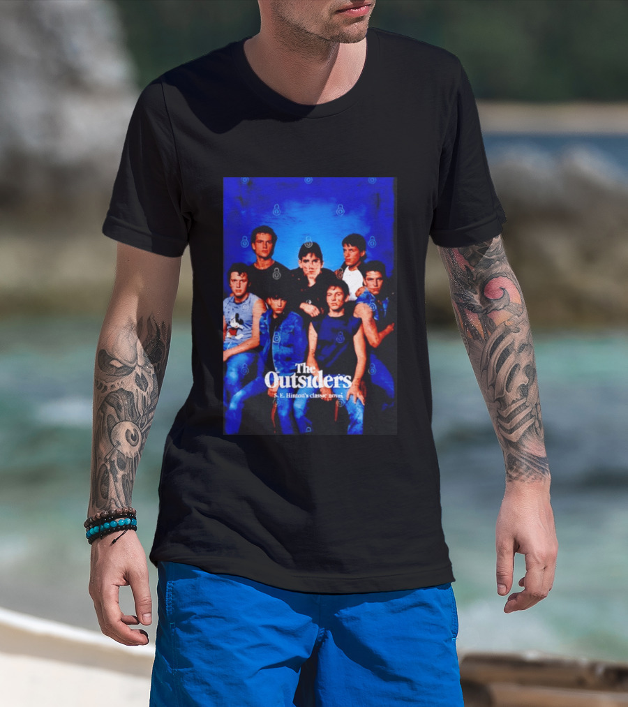 The Outsiders S E Hinton's Classic Novel Cover Group T-Shirt