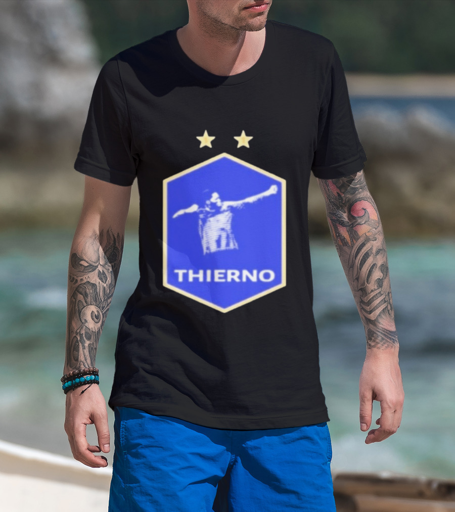 Thierno Barry Everton FC Two Stars Blue Crest T-Shirt