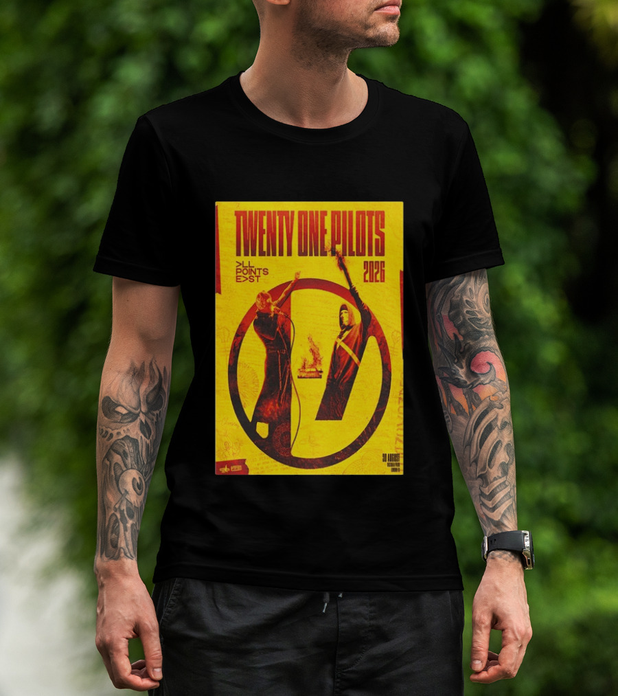 Twenty One Pilots All Points East 2026 Victoria Park London August 30 Tour T-Shirt