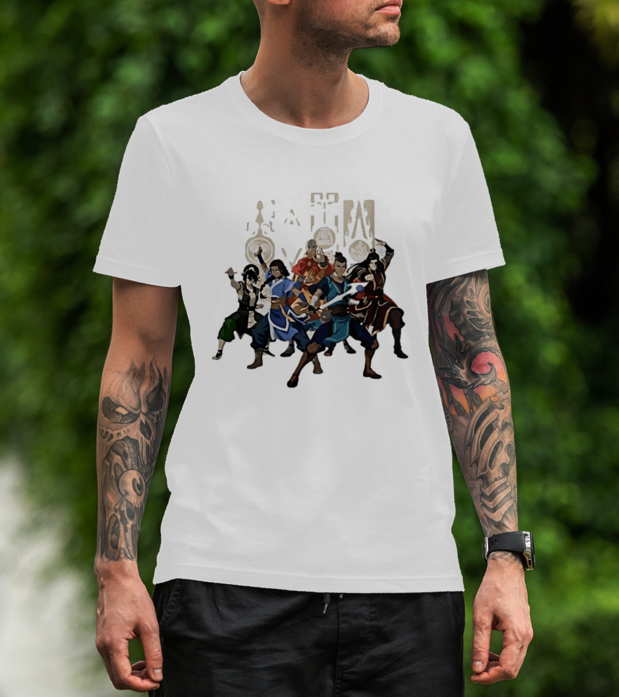 Avatar The Last Airbender Aang Katara Toph Sokka Zuko Elemental T-Shirt