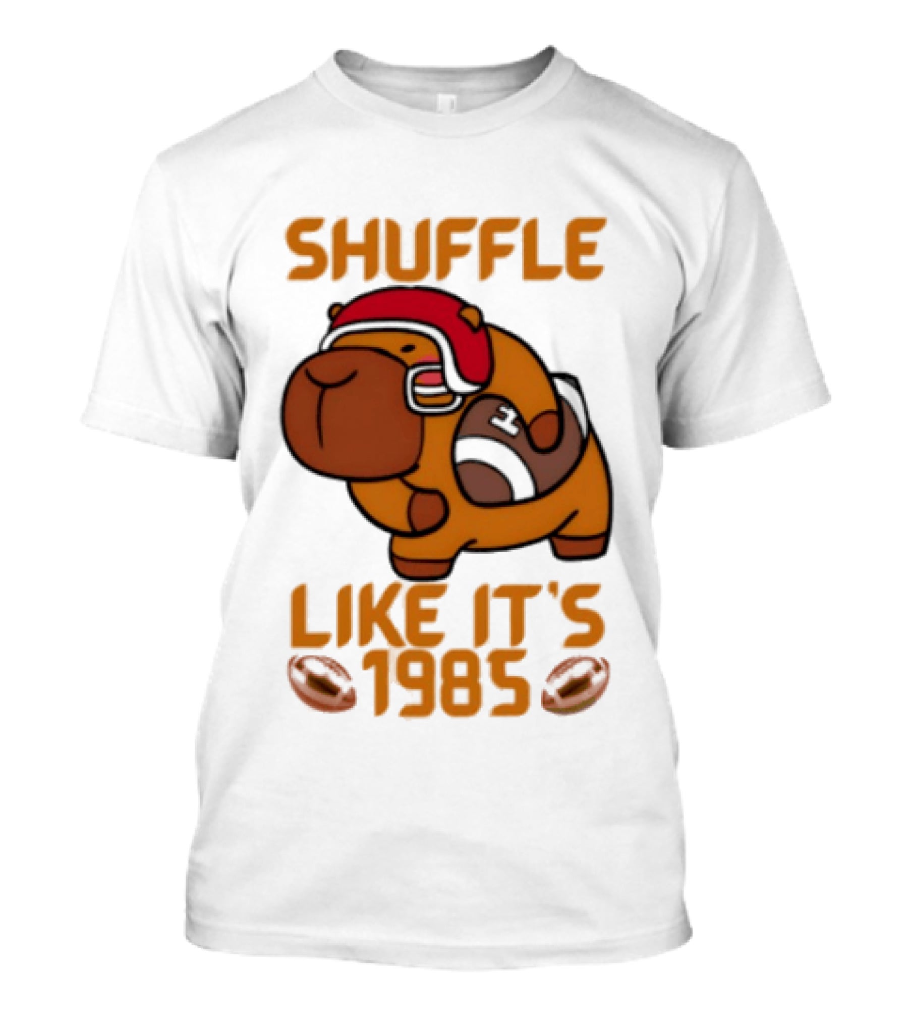 Shuffle Like It's 1985 Capybara With Headphones T-Shirt