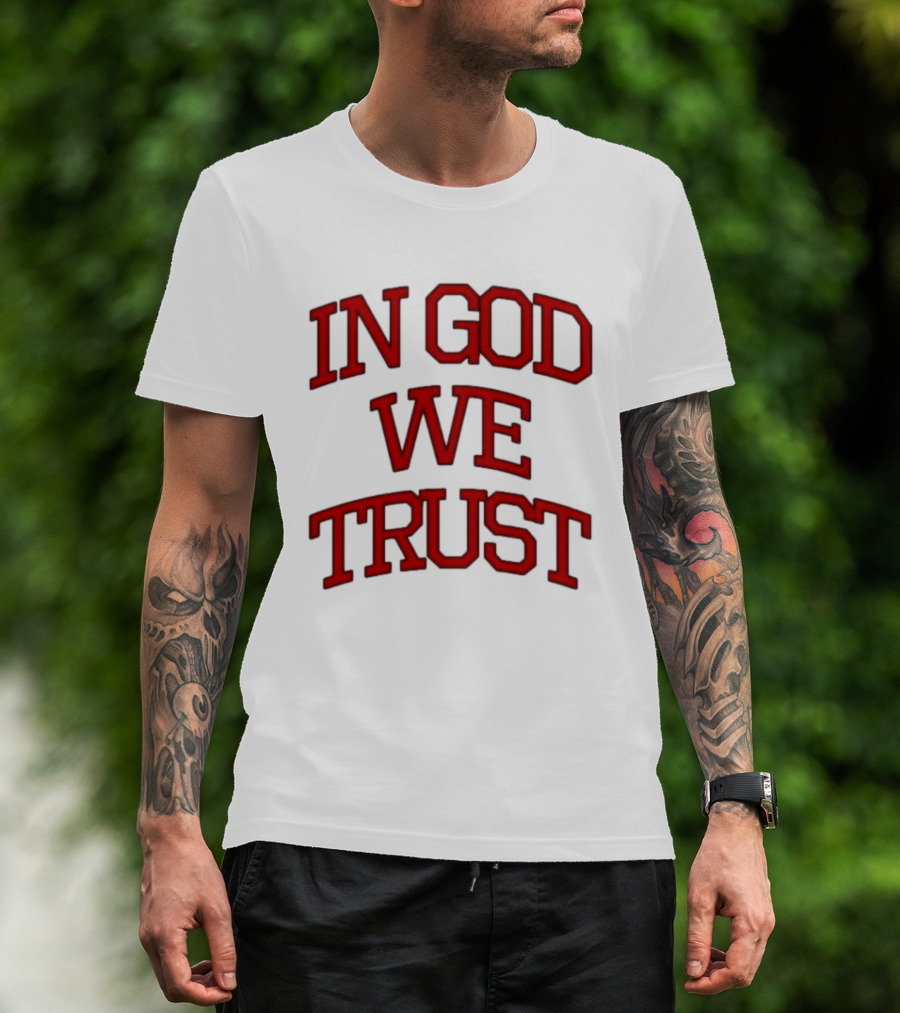 In God We Trust Bold Red T-Shirt