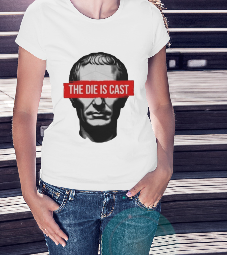 Julius Caesar The Die Is Cast Roman Historical Bust T-Shirt