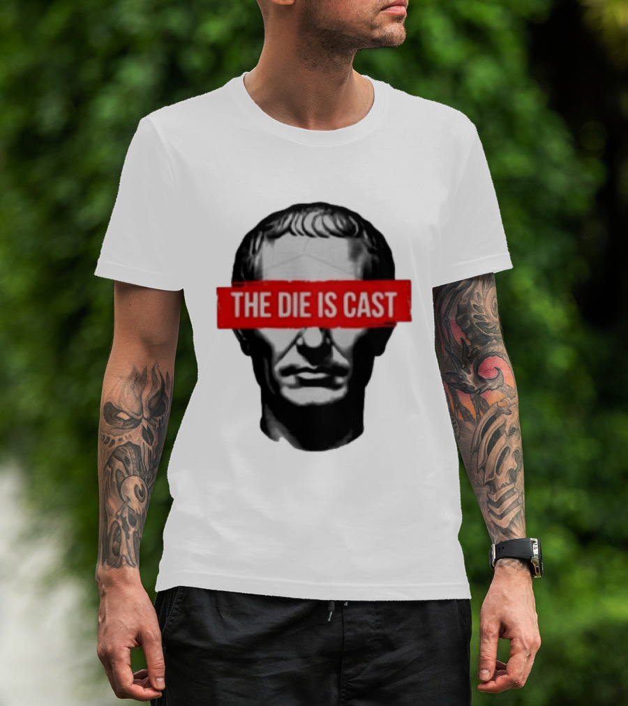 Julius Caesar The Die Is Cast Roman Historical Bust T-Shirt