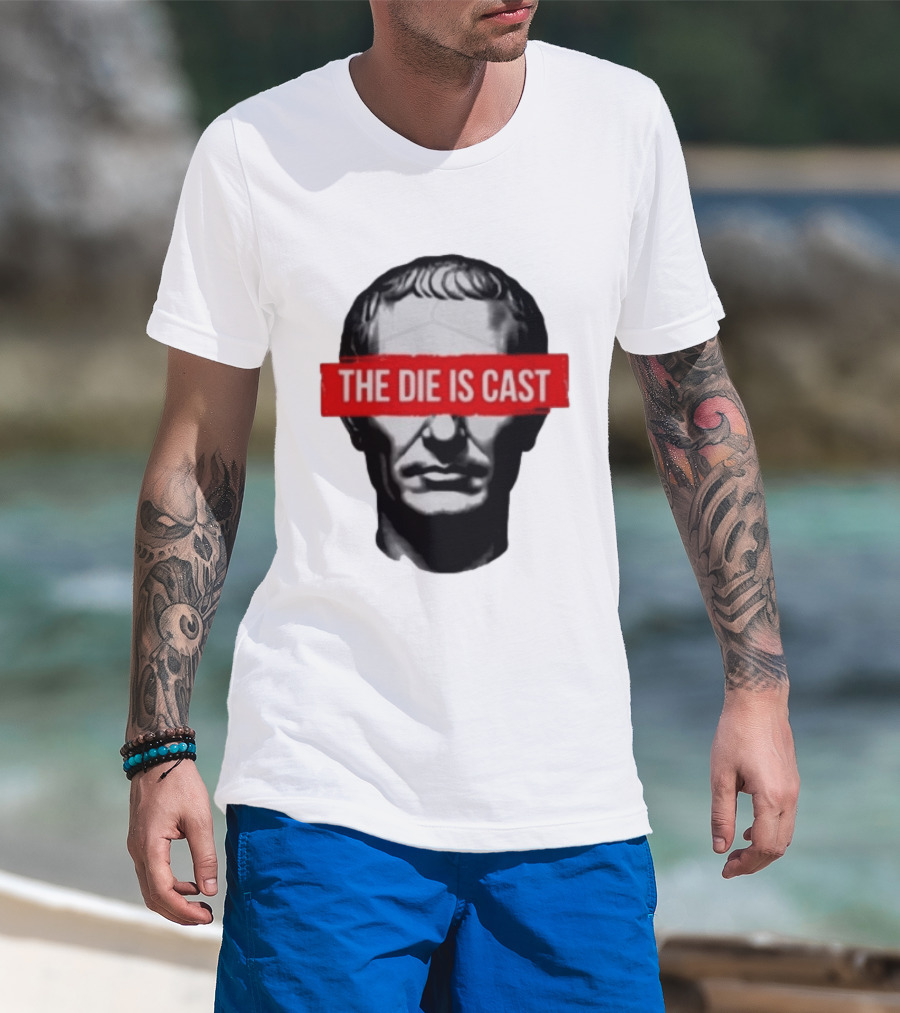 Julius Caesar The Die Is Cast Roman Historical Bust T-Shirt
