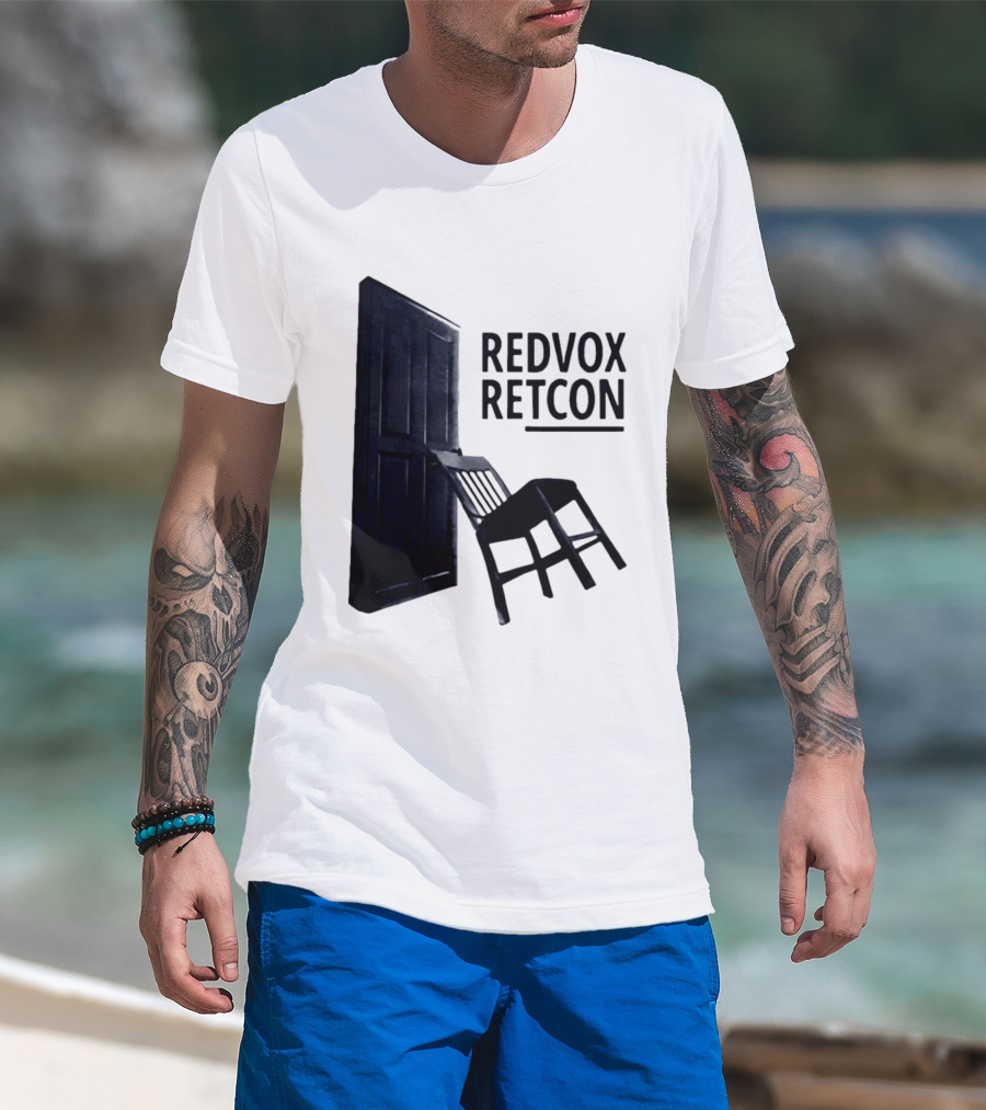 Red Vox Retcon Album Door And Chair T-Shirt