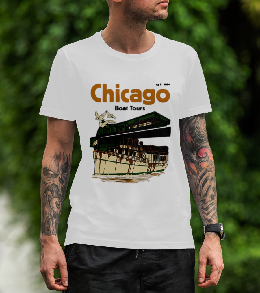 Dave Matthews Band Chicago Boat Tours August 8 2004 Vintage Concert T-Shirt