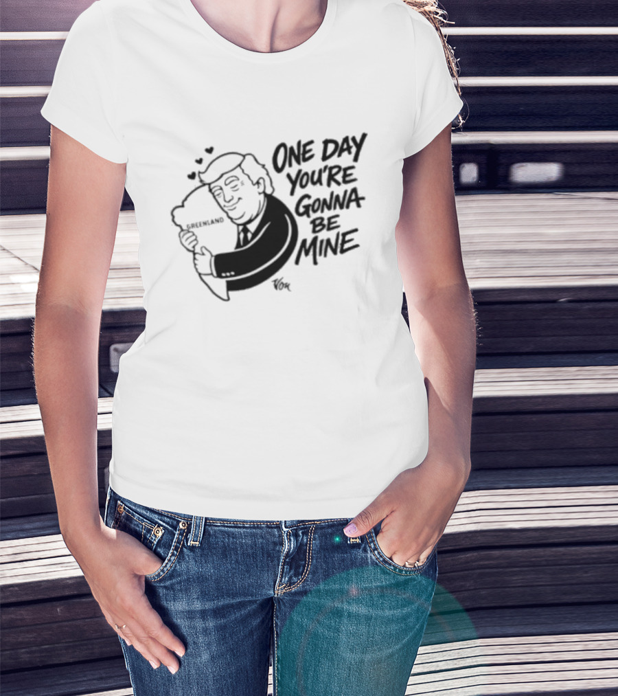 One Day Youre Gonna Be Mine Trump Hugging Pillow Hearts T-Shirt
