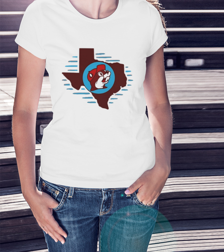 Buc Ees Texas Beaver Icon State Outline Trending T-Shirt