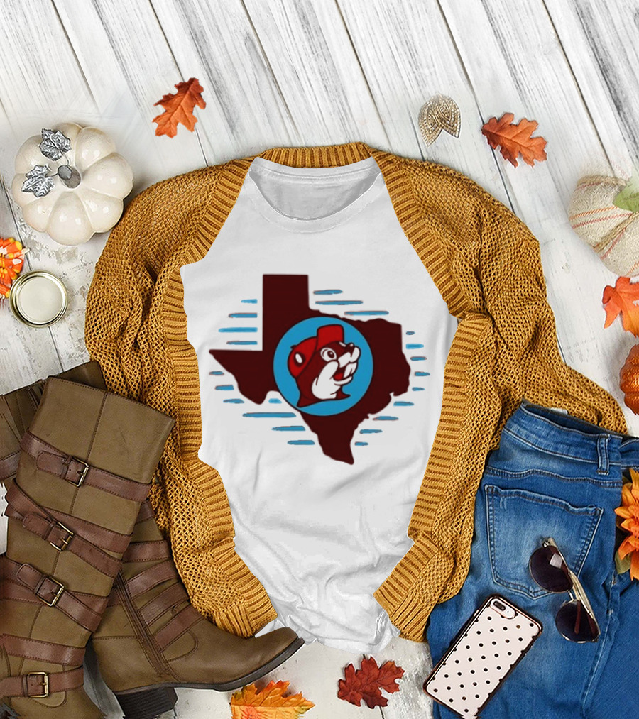 Buc Ees Texas Beaver Icon State Outline Trending T-Shirt