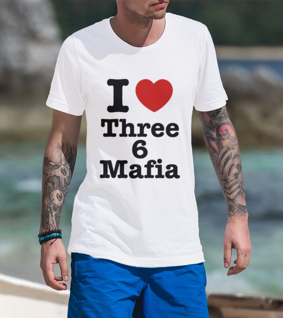I Love Three 6 Mafia Trendsetter T-Shirt