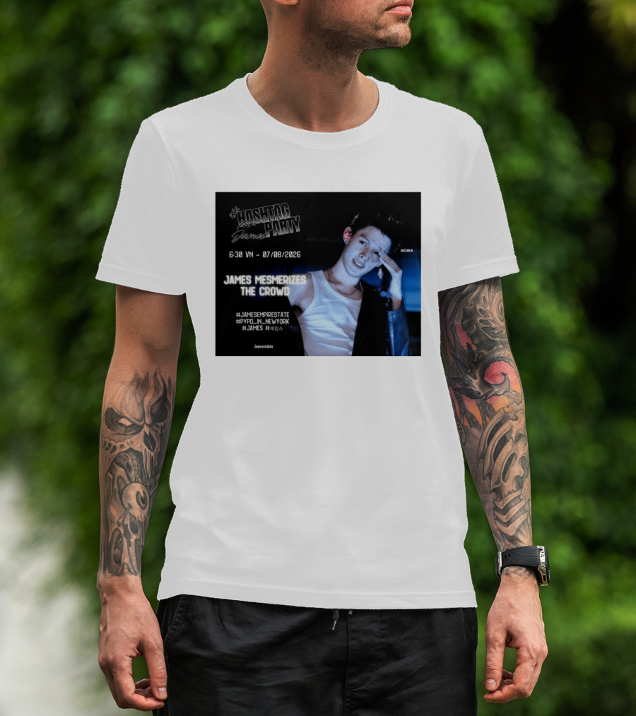 Hashtag Party With James PYPD Tour New York Crowd Mesmerized 07/08/2026 T-Shirt