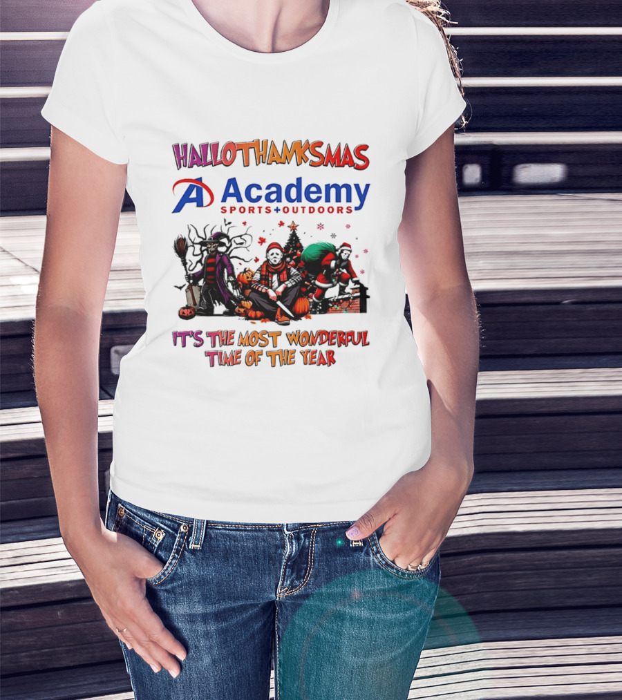 Hallothanksmas Academy Sports Outdoors It's The Most Wonderful Time T-Shirt