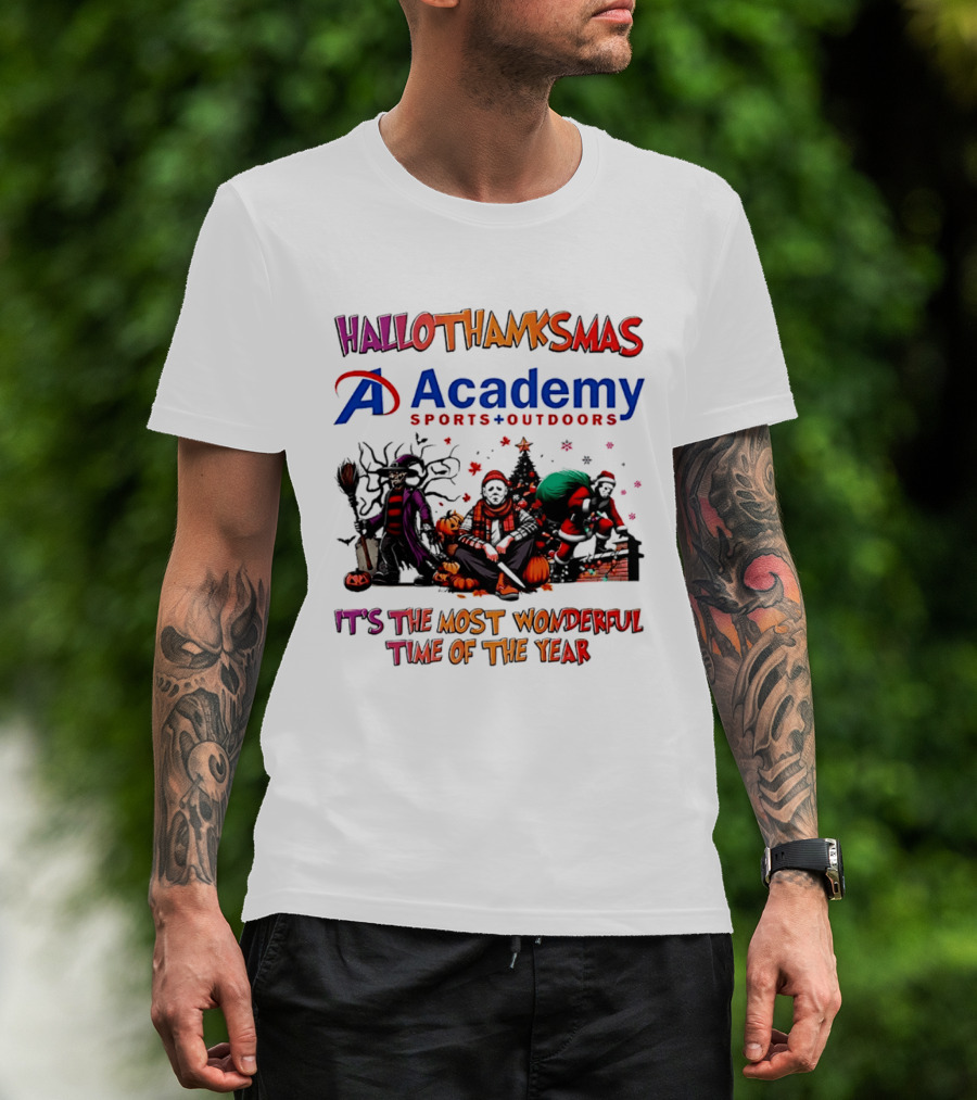 Hallothanksmas Academy Sports Outdoors It's The Most Wonderful Time T-Shirt