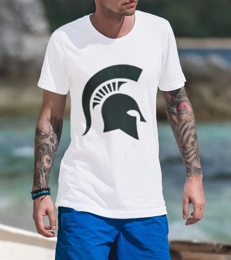 Michigan State Spartans Primary 2025 Iconic Spartan Helmet Trendy T-Shirt