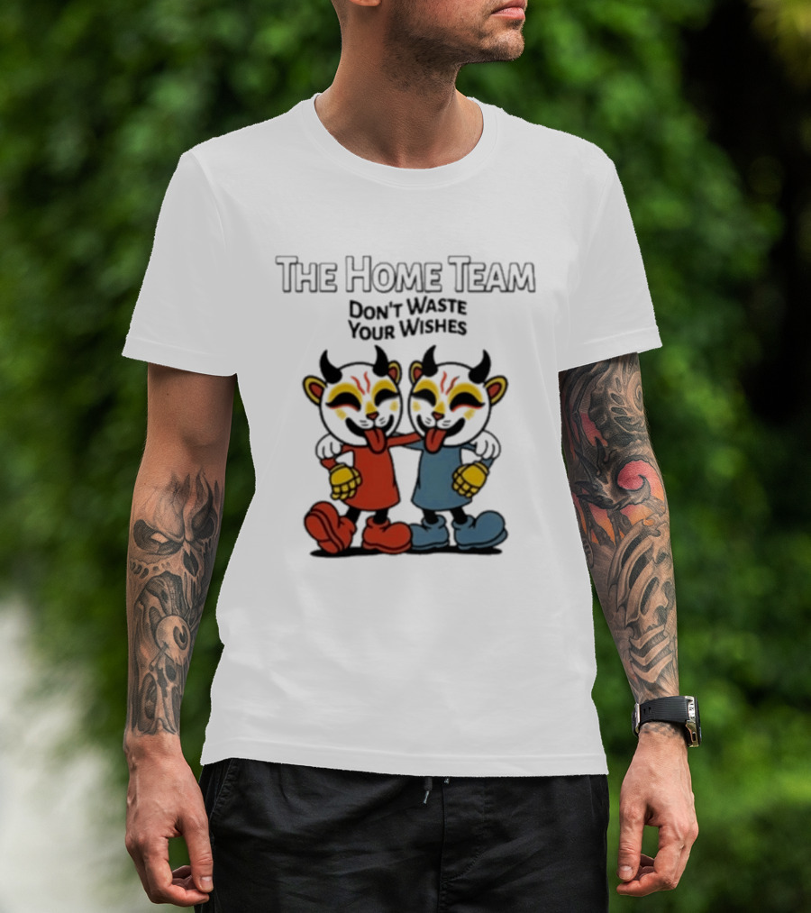 The Home Team Don't Waste Your Wishes Cuphead Tie Dye T-Shirt