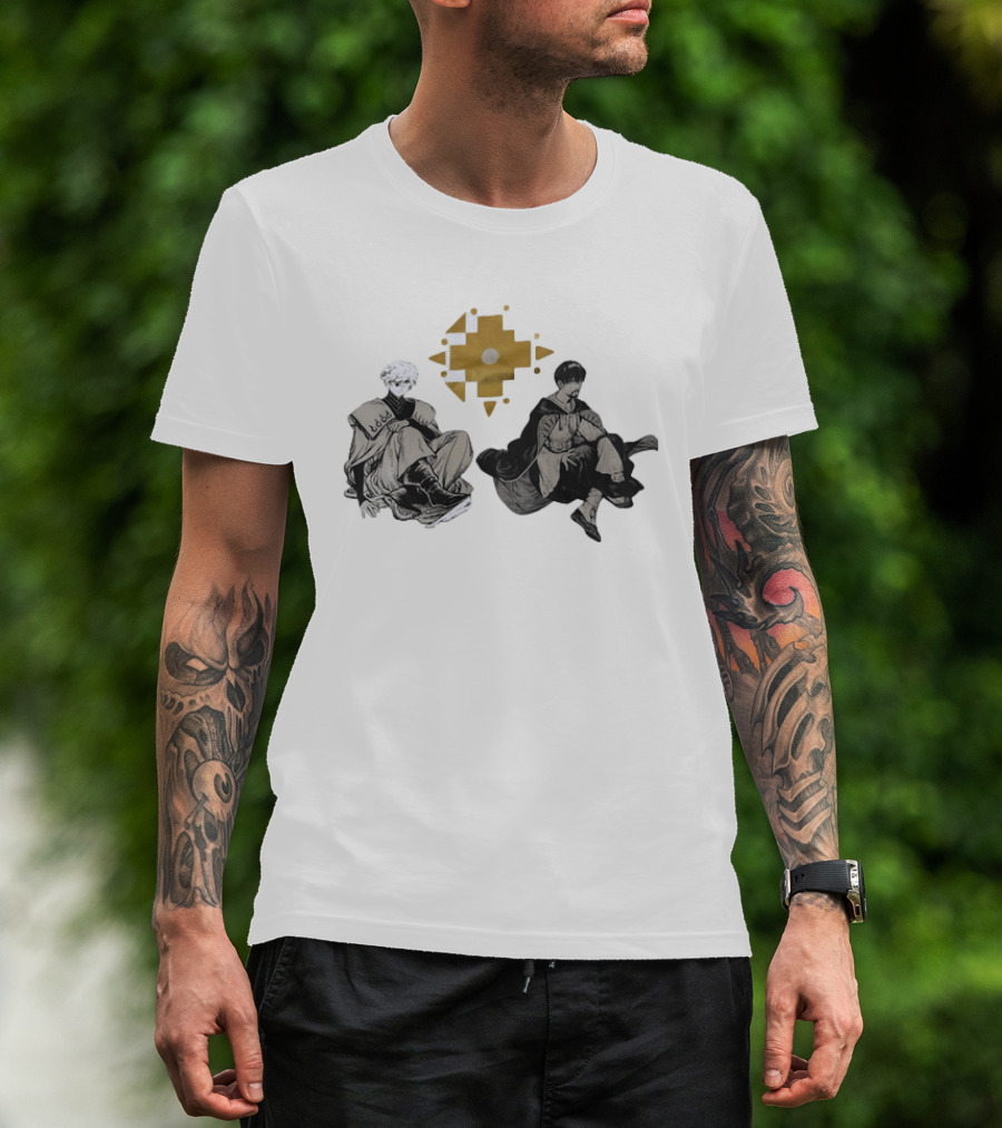 Witch Hat Atelier Character Art Featuring Stylish Outfits And Geometric T-Shirt
