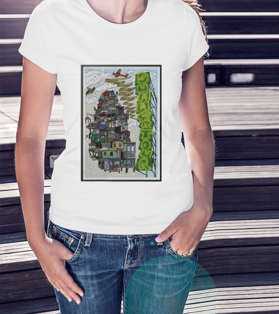 Phish Summer Tour 2025 With Signposts And Plane T-Shirt