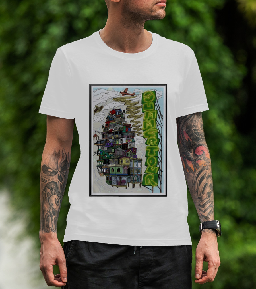 Phish Summer Tour 2025 With Signposts And Plane T-Shirt