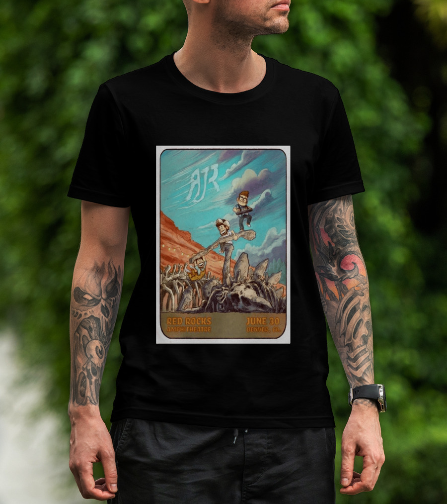 AJR Red Rocks Amphitheatre Denver June 30 2026 Morrison CO T-Shirt